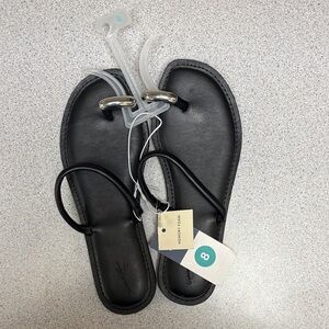 Universal Thread Black Minimalist Sandals